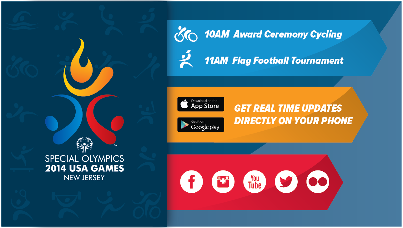 Special Olympics digital signage design